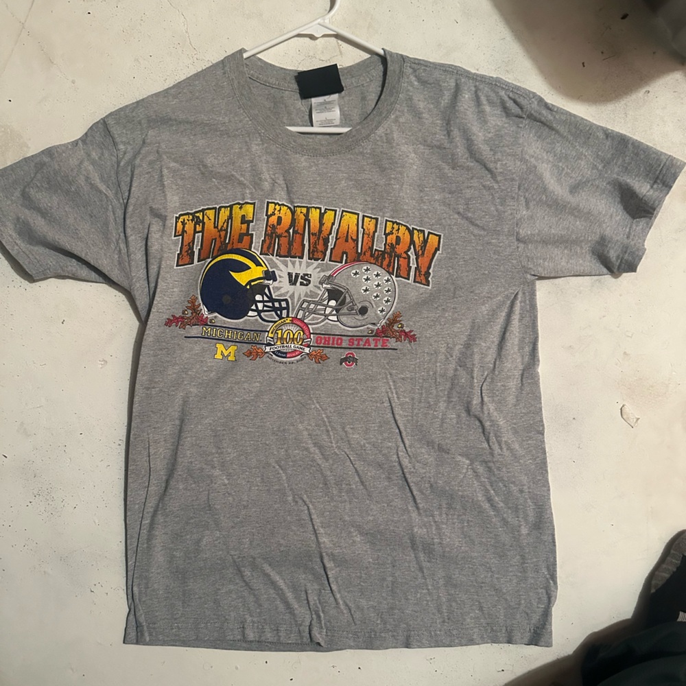 2003 “100 Year The Rivalry” Michigan vs Ohio State Vintage  Football T-Shirt